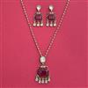 Indo Western Classic Pendant Set With Mehndi Plating