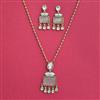 Indo Western Classic Pendant Set With Mehndi Plating