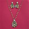 Indo Western Moti Pendant Set With Mehndi Plating