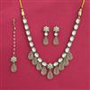 Indo Western Classic Necklace Set With Mehndi Plating