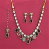 Indo Western Classic Necklace Set With Mehndi Plating