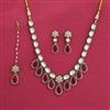Indo Western Classic Necklace Set With Mehndi Plating