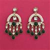 Indo Western Classic Earring With Mehndi Plating