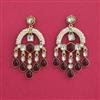 Indo Western Classic Earring With Mehndi Plating