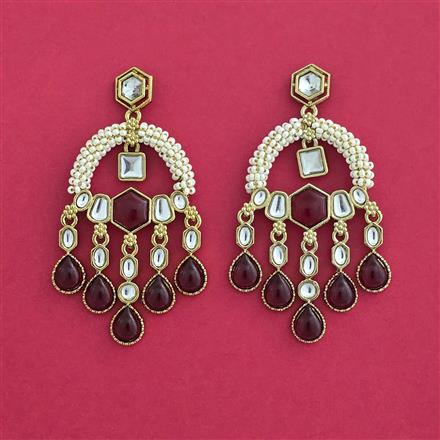 Indo Western Classic Earring With Mehndi Plating