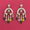 Indo Western Classic Earring With Mehndi Plating