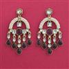 Indo Western Classic Earring With Mehndi Plating