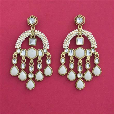 Indo Western Classic Earring With Mehndi Plating
