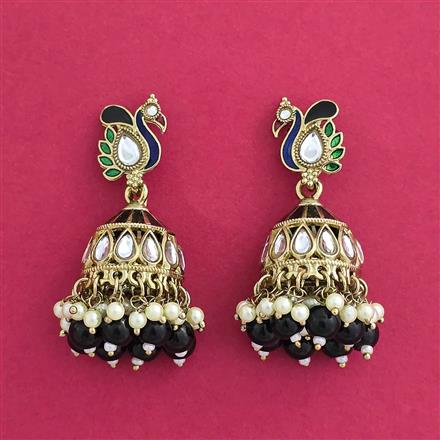 Indo Western Jhumki With Mehndi Plating