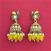 Indo Western Jhumki With Mehndi Plating