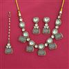 Indo Western Classic Necklace Set With Mehndi Plating