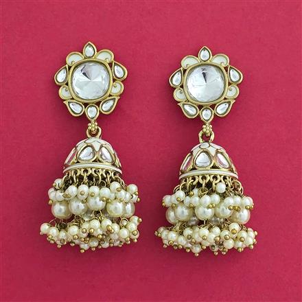 Indo Western Jhumki With Mehndi Plating