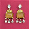 Indo Western Classic Earring With Mehndi Plating