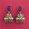 Indo Western Jhumki With Mehndi Plating