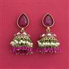 Indo Western Jhumki With Mehndi Plating
