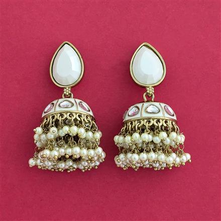 Indo Western Jhumki With Mehndi Plating