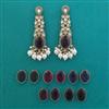Indo Western Changeable Earring With Mehndi Plating