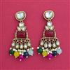 Indo Western Classic Earring With Mehndi Plating