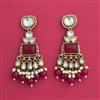 Indo Western Classic Earring With Mehndi Plating