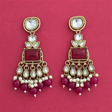 Indo Western Classic Earring With Mehndi Plating