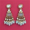 Indo Western Classic Earring With Mehndi Plating