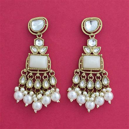 Indo Western Classic Earring With Mehndi Plating