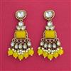 Indo Western Classic Earring With Mehndi Plating