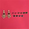 Indo Western Changeable Earring With Mehndi Plating