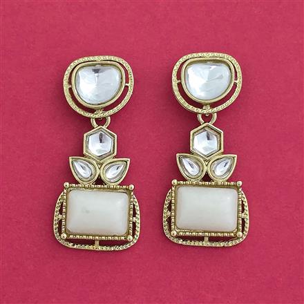 Indo Western Classic Earring With Mehndi Plating