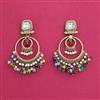 Indo Western Classic Earring With Mehndi Plating