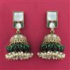 Indo Western Meenakari Earring With Mehndi Plating