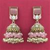Indo Western Meenakari Earring With Mehndi Plating