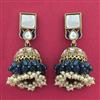 Indo Western Meenakari Earring With Mehndi Plating