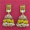 Indo Western Meenakari Earring With Mehndi Plating