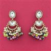 Indo Western Classic Earring With Mehndi Plating