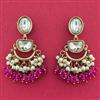 Indo Western Classic Earring With Mehndi Plating