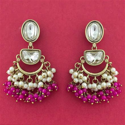 Indo Western Classic Earring With Mehndi Plating