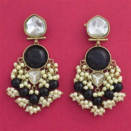 Indo Western Classic Earring With Mehndi Plating