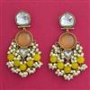 Indo Western Classic Earring With Mehndi Plating