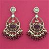 Indo Western Classic Earring With Mehndi Plating