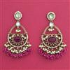 Indo Western Classic Earring With Mehndi Plating