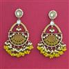 Indo Western Classic Earring With Mehndi Plating