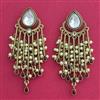 Indo Western Meenakari Earring With Mehndi Plating