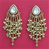Indo Western Meenakari Earring With Mehndi Plating