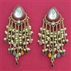 Indo Western Meenakari Earring With Mehndi Plating