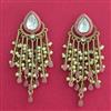 Indo Western Meenakari Earring With Mehndi Plating