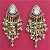 Indo Western Meenakari Earring With Mehndi Plating