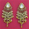 Indo Western Meenakari Earring With Mehndi Plating