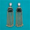 Indo Western Long Earring with Mehndi Plating