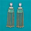 Indo Western Long Earring with Mehndi Plating